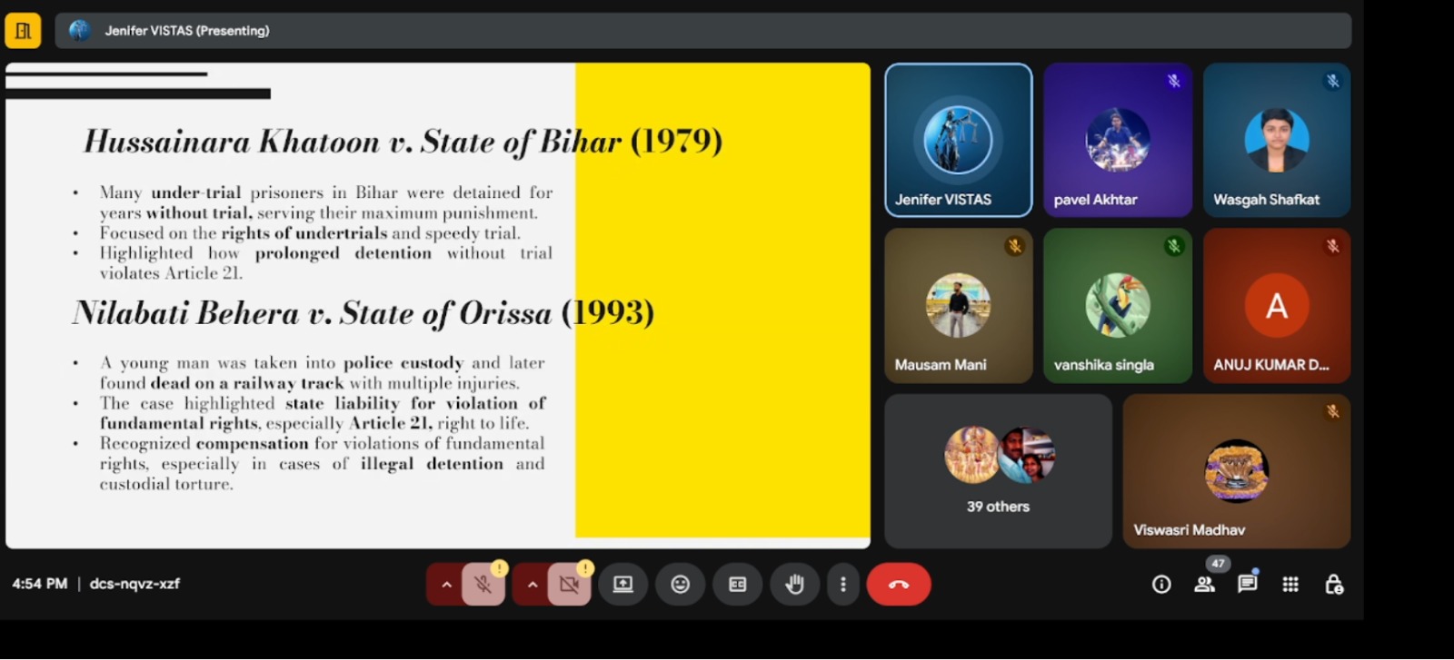 Protection against Arbitrary Arrest and Detention